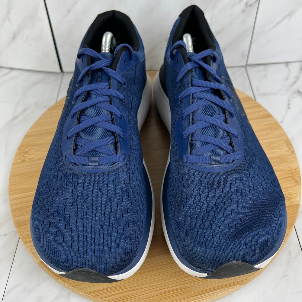 Topo Athletic Atmos Mens Size 11.5 Navy White Running Walk Gym Sneakers Shoes - Picture 4 of 12